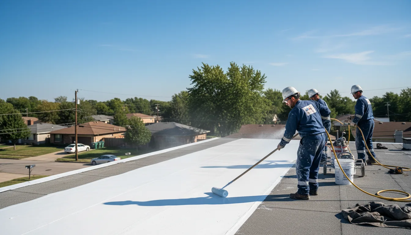Commercial roof coating in Dundas, VA near me